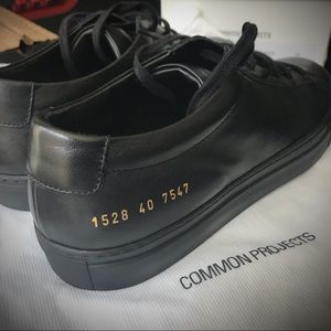 COMMON PROJECTS Black Mens Original Achilles Low😎